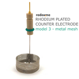 Rhodium plated counter electrode model 3 – metal mesh