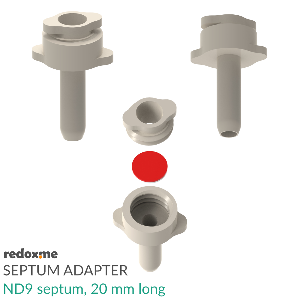 Septum Adapter, ND9 septum, 20 mm long