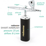 Smart Airbrush - pressure 25 psi, airflow: 8 L/min