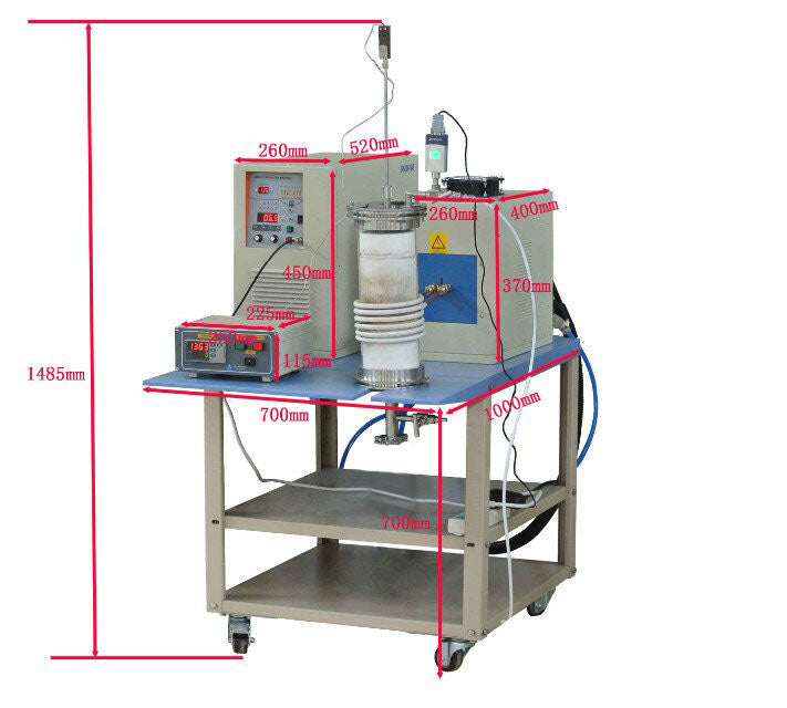 15KW Induction Heating and Melting System w/ Temp.-Controller & Multi-Cavity up to 2000°C - SP-50KTC-M - Thasar Store