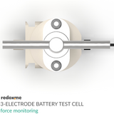 Three Electrode Battery Test Cell – force monitoring
