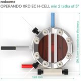 Operando XRD EC H-Cell, min 2θ of 5°