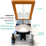 Laboratory Screen Printer - manual, 170 mm dia. printing bed