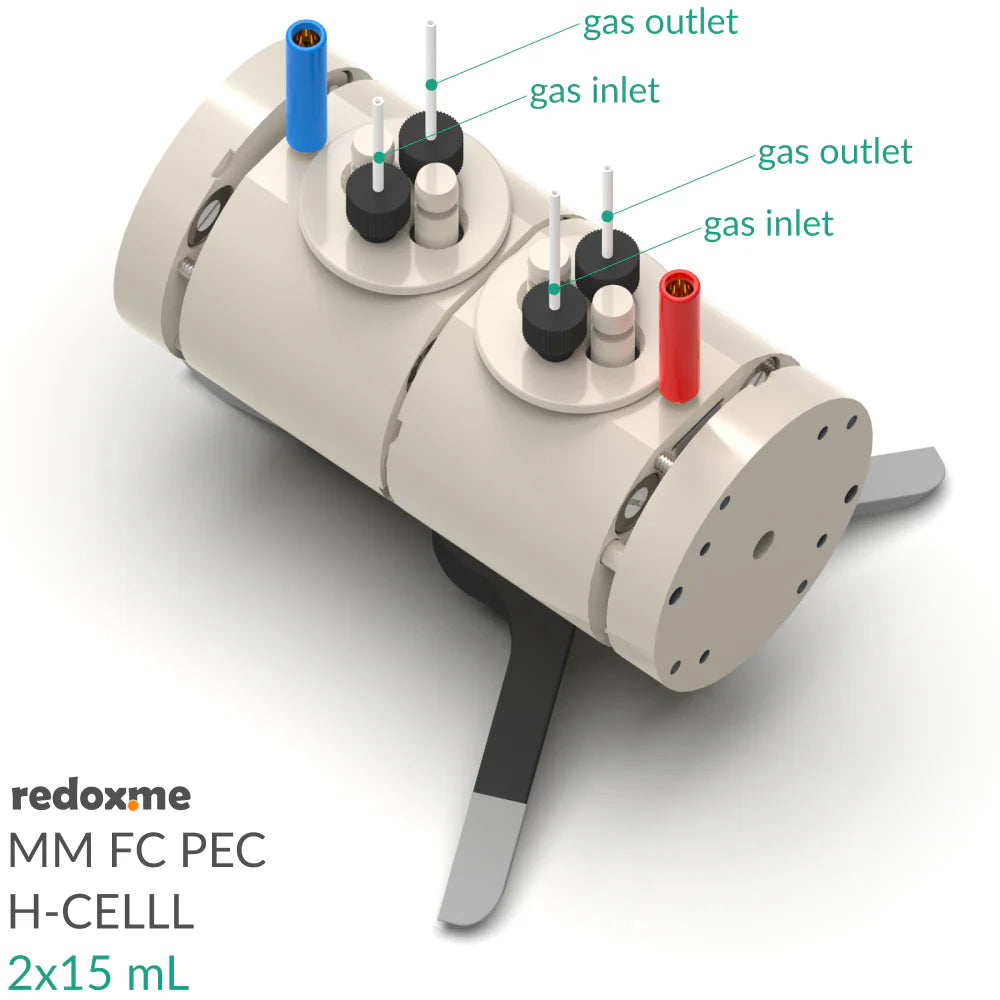 FC PEC H-Cell 2x15 mL- Front Contact Photo-Electrochemical H-Cell