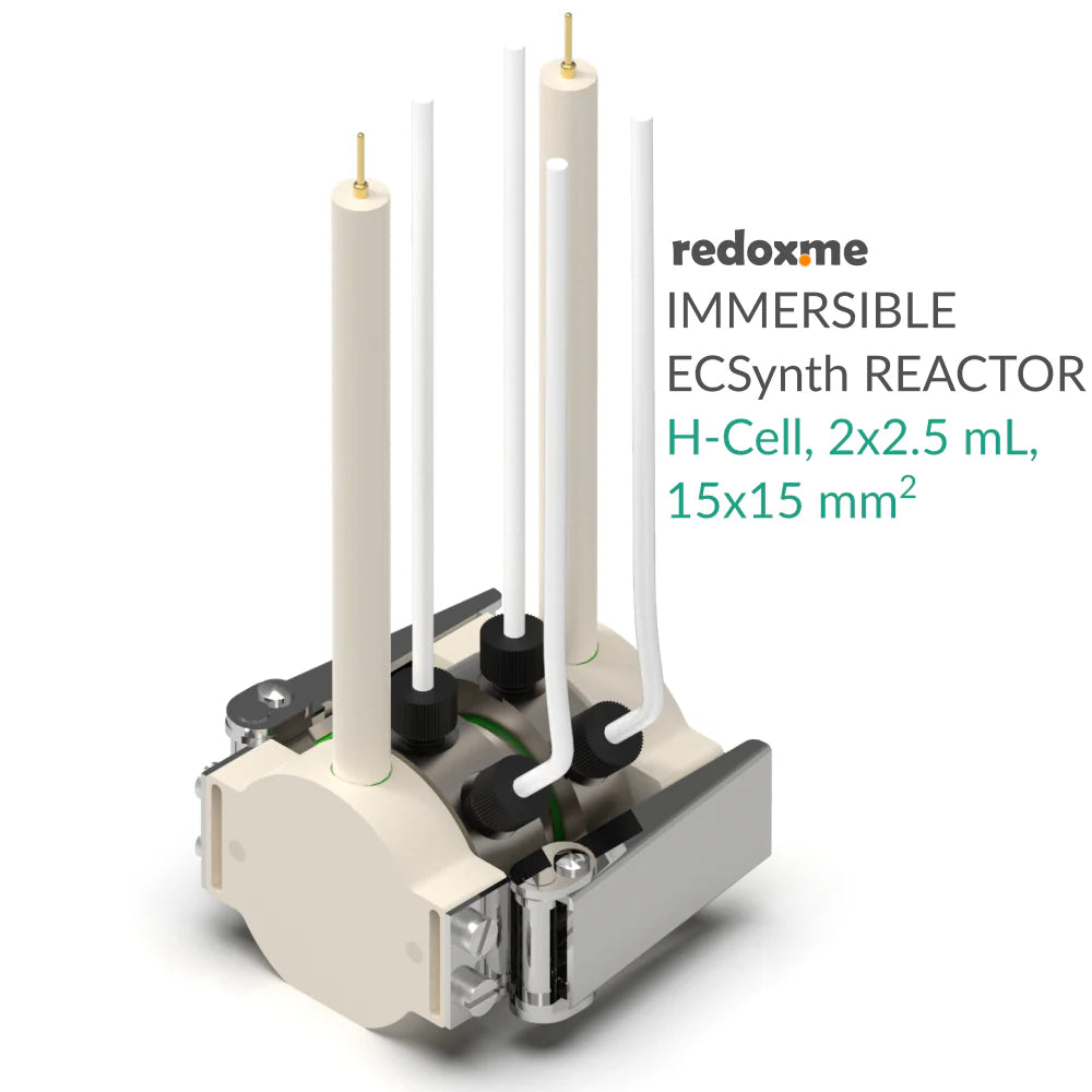 Immersible Electrosynthesis Reactor, H-Cell, 2x1.5 mL, 15x15 mm2