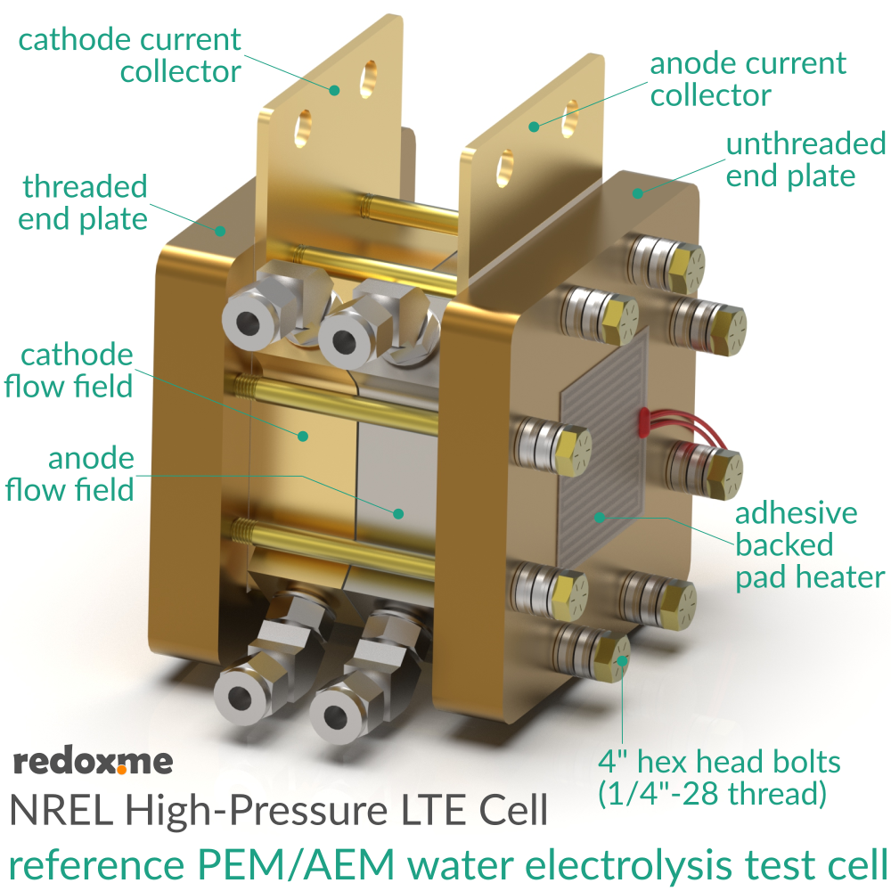 NREL High-Pressure LTE Cell - NREL High-Pressure Low-Temperature Electrolysis Cell