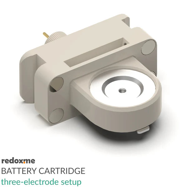 Battery Cartridge – three-electrode setup