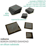Boron-Doped Diamond on Silicon Substrate