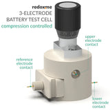 Three Electrode Battery Test Cell – compression controlled