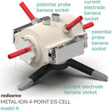 Metal-ion 4-point EIS, model A – Metal-ion 4-point Electrochemical Impedance Spectroscopy Cell, model A