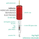 Mercury-Based Non-Refillable Reference Electrode - 6 mm dia.