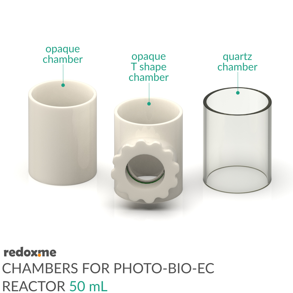 Chambers for Photo-Bio-EC Reactor - 50 mL