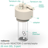 Electrosynthesis Reactor C-series/septa, 20 mm OD, 3-port