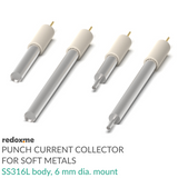 Punch Current Collector for Soft Metals - SS316L, 6 mm dia. mount