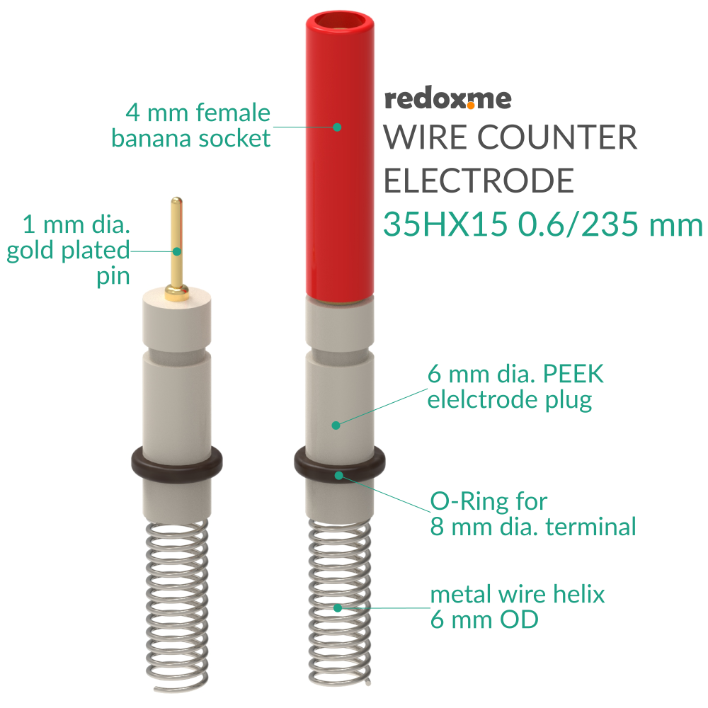 Metal Wire Auxiliary Electrode - 35HX15 0.6/235 mm