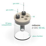2-CEC 50 mL - Two-compartment Electrochemical Cell