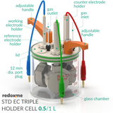 Standard Electrochemical Triple Holder Cell
