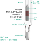 Mercury-Based Non-Refillable Reference Electrode - 6 mm dia.