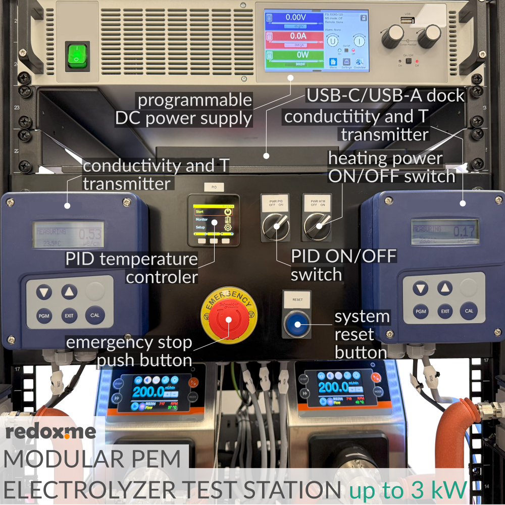 Modular PEM Electrolyzer Test Station up to 3 kW