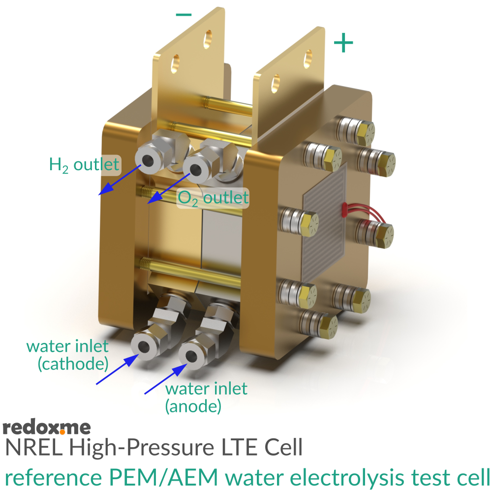 NREL High-Pressure LTE Cell - NREL High-Pressure Low-Temperature Electrolysis Cell
