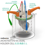 Jacketed Standard Electrochemical Dual Holder Cell