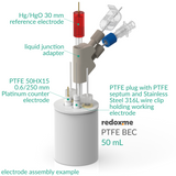 PTFE BEC 50 mL - PTFE Basic Electrochemical Cell