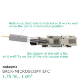 Back-microscopy EFC, 1.75 mL - Back-microscopy Electrochemical Flow Cell, volume: 1.75 mL
