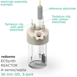 Electrosynthesis Reactor A-series/septa, 30 mm OD, 5-port