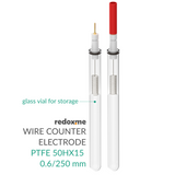 Metal Wire Auxiliary Electrode - PTFE 50HX15 0.6/250 mm