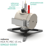 HCA FC PEC 15 mL single-sided - Hook Clamp Assembled Front Contact Photo-electrochemical Cell