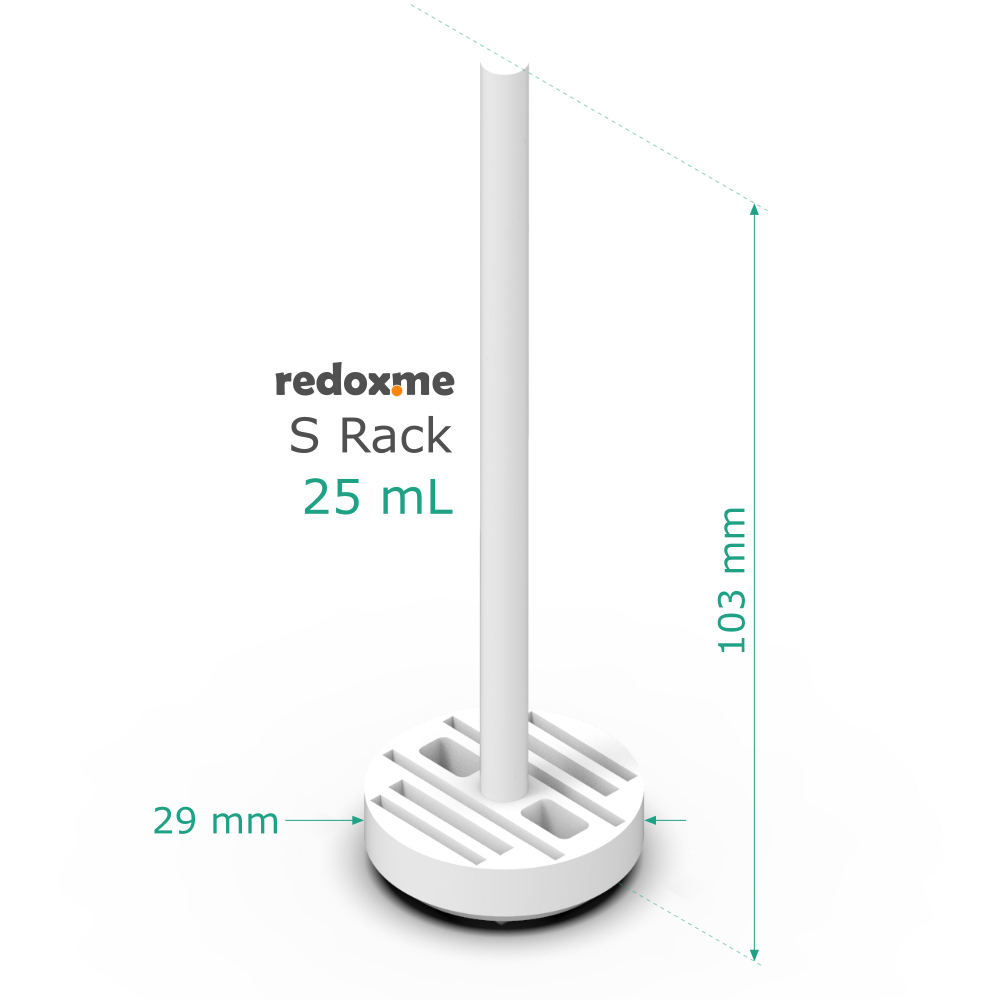 S Rack 25 mL - Substrate Rack for 25 mL beaker