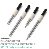 Punch Current Collector for Soft Metals - SS316L, 6 mm dia. mount