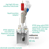 PTFE BEC 50 mL - PTFE Basic Electrochemical Cell
