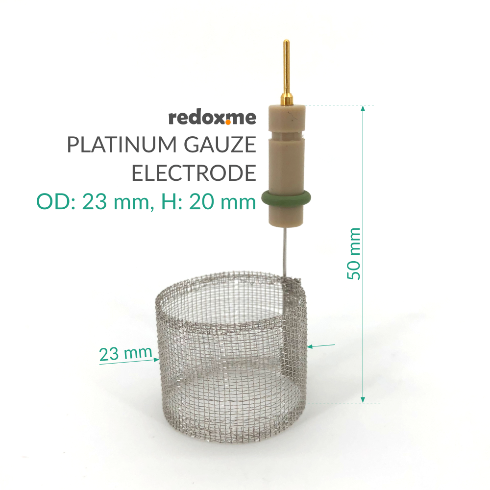 Platinum Gauze Electrode - OD: 23 mm, H: 20 mm