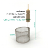 Platinum Gauze Electrode - OD: 23 mm, H: 20 mm