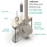 MicroVacuum EQCM Cell for QSH-Dip sensor holder