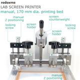 Laboratory Screen Printer - manual, 170 mm dia. printing bed