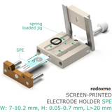 Screen-Printed Electrode Holder - SPE W: 7-10.2 mm, H: 0.05-0.7 mm, L>20 mm