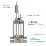 BMM EC 15 mL - Bottom Magnetic Mount Electrochemical Cell