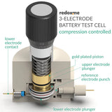 Three Electrode Battery Test Cell – compression controlled