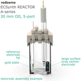 Electrosynthesis Reactor A-series, 30 mm OD, 5-port