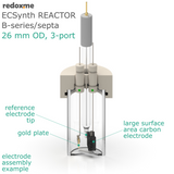 Electrosynthesis Reactor B-series/septa, 26 mm OD, 3-port