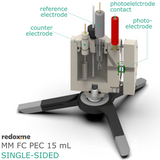 MM FC PEC 15 mL single-sided - Magnetic Mount Front Contact Photo-electrochemical Cell