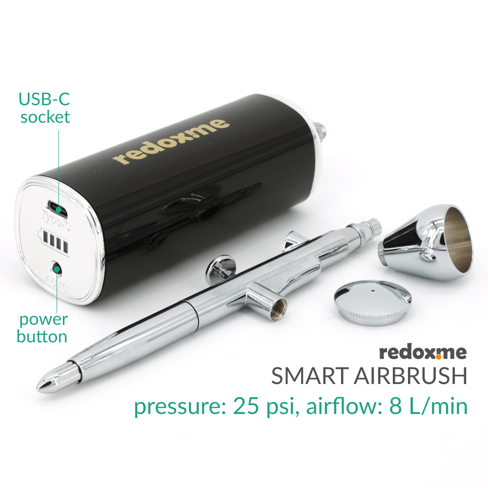 Smart Airbrush - pressure 25 psi, airflow: 8 L/min