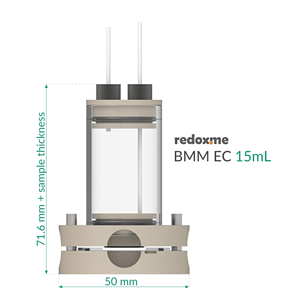 BMM EC 15 mL - Bottom Magnetic Mount Electrochemical Cell