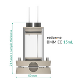 BMM EC 15 mL - Bottom Magnetic Mount Electrochemical Cell