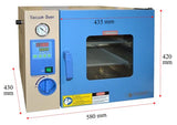 NRTL Certified 25L 200C Vacuum Oven (12x12x11") with Digital Temperature Controller - DZF-6020-Series