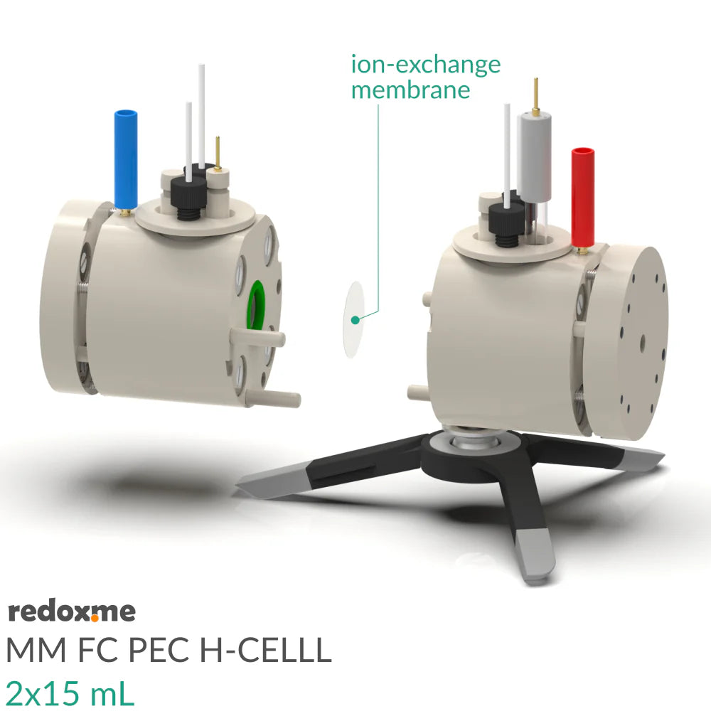 FC PEC H-Cell 2x15 mL- Front Contact Photo-Electrochemical H-Cell