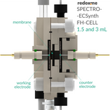 SPECTRO-ECSynth FH-CELL 1.5 and 3 mL - Spectro-Electrosynthesis Flow H-Cell 1.5 and 3 mL