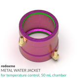 Metal Water Jacket for Temperature Control, 50 mL chamber